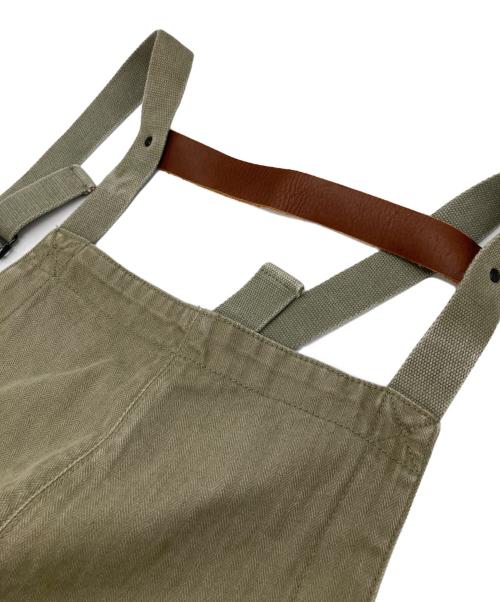 NIGEL CABOURN（ナイジェルケーボン）NIGEL CABOURN (ナイジェルケーボン) LYBRO NAVAL DUNGAREE HERRINGBONE OVERALL オリーブ サイズ:46の古着・服飾アイテム