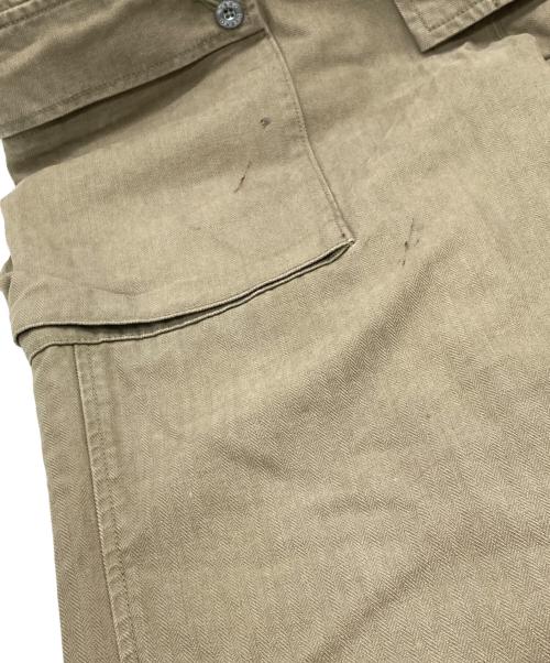 NIGEL CABOURN（ナイジェルケーボン）NIGEL CABOURN (ナイジェルケーボン) LYBRO NAVAL DUNGAREE HERRINGBONE OVERALL オリーブ サイズ:46の古着・服飾アイテム