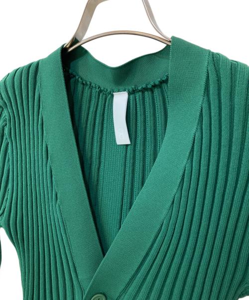 CFCL（シーエフシーエル）CFCL (シーエフシーエル) Pottery ペプラム カーディガン グリーン サイズ:1の古着・服飾アイテム