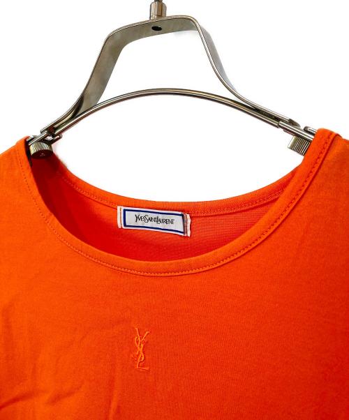 Yves Saint Laurent（イヴサンローラン）Yves Saint Laurent (イヴサンローラン) ノースリーブカットソー オレンジ サイズ:Mの古着・服飾アイテム