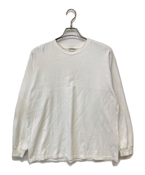 AURALEE（オーラリー）AURALEE (オーラリー) LUSTER PLAITING L／S TEE ホワイト サイズ:3の古着・服飾アイテム