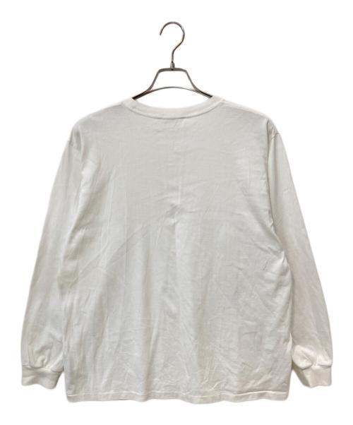AURALEE（オーラリー）AURALEE (オーラリー) LUSTER PLAITING L／S TEE ホワイト サイズ:3の古着・服飾アイテム