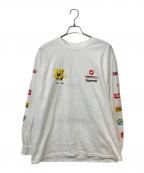 SUPREMEシュプリーム）の古着「25SS SpongeBob Castelli Racing L/S Tee」｜ホワイト