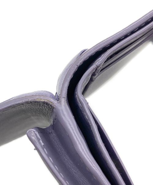 BOTTEGA VENETA（ボッテガベネタ）BOTTEGA VENETA (ボッテガベネタ) イントレチャート 3つ折り財布 パープル サイズ:-の古着・服飾アイテム