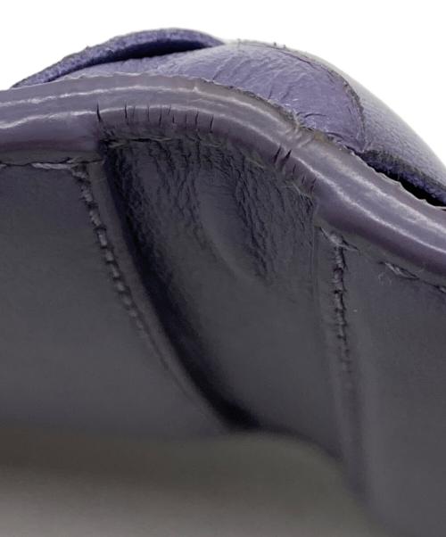 BOTTEGA VENETA（ボッテガベネタ）BOTTEGA VENETA (ボッテガベネタ) イントレチャート 3つ折り財布 パープル サイズ:-の古着・服飾アイテム