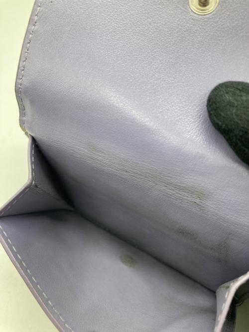 BOTTEGA VENETA（ボッテガベネタ）BOTTEGA VENETA (ボッテガベネタ) イントレチャート 3つ折り財布 パープル サイズ:-の古着・服飾アイテム