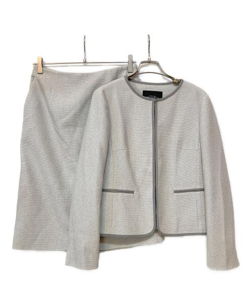 green label relaxing（グリーンレーベルリラクシング）green label relaxing (グリーンレーベルリラクシング) D ツイード スカートセットアップ ピンク サイズ:JKT:40 SKT:42の古着・服飾アイテム