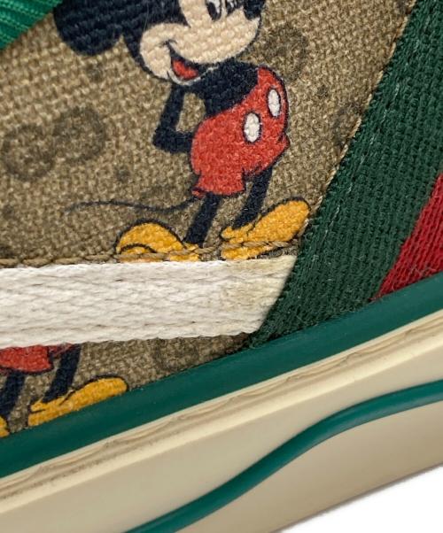 GUCCI（グッチ）GUCCI (グッチ) DISNEY (ディズニー) Tennis 1977 ローカットスニーカー ブラウン サイズ:37の古着・服飾アイテム
