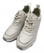 DIANAダイアナ）の古着「グリッター ヒールアップスニーカー」｜ベージュ