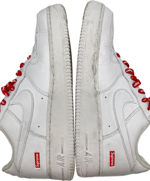 NIKE（ナイキ）NIKE (ナイキ) SUPREME (シュプリーム) AIR FORCE 1 LOW スニーカー WHITE/WHIT サイズ:UK8の古着・服飾アイテム