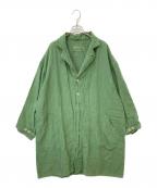 Veritecoeurヴェリテクール）の古着「ベルギーリネンコート」｜グリーン
