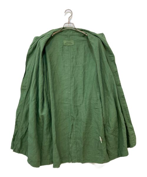 Veritecoeur（ヴェリテクール）Veritecoeur (ヴェリテクール) ベルギーリネンコート グリーン サイズ:Fの古着・服飾アイテム
