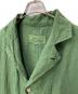 中古・古着 Veritecoeur (ヴェリテクール) ベルギーリネンコート グリーン サイズ:F：5000円