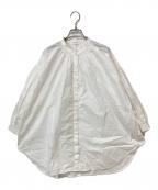 TENER AULA×Heavenlyテナアウラ×ヘブンリー）の古着「80s タイプ ライター シャーリング ブラウス」｜ホワイト