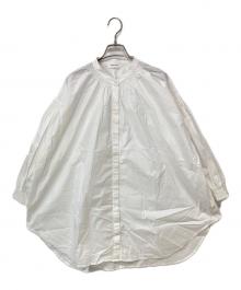 TENER AULA×Heavenly（テナアウラ×ヘブンリー）の古着「80s タイプ ライター シャーリング ブラウス」｜ホワイト