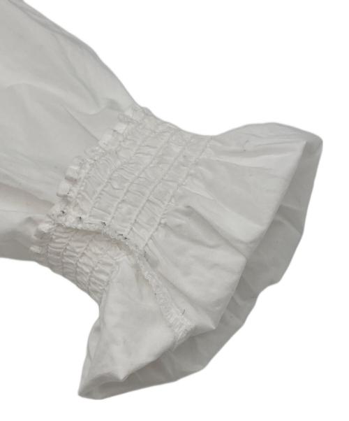 TENER AULA（テナアウラ）TENER AULA (テナアウラ) Heavenly (ヘブンリー) 80s タイプ ライター シャーリング ブラウス ホワイト サイズ:-の古着・服飾アイテム