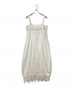 Belle vintageベル ヴィンテージ）の古着「モチーフレースコクーン2wayワンピース」｜ホワイト