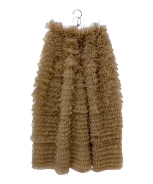 Bibiy.（ビビィ）Bibiy. (ビビィ) DARLENE SHUSHU SKIRT ベージュ サイズ:Fの古着・服飾アイテム