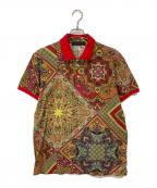 ETROエトロ）の古着「総柄半袖ポロシャツ」｜レッド