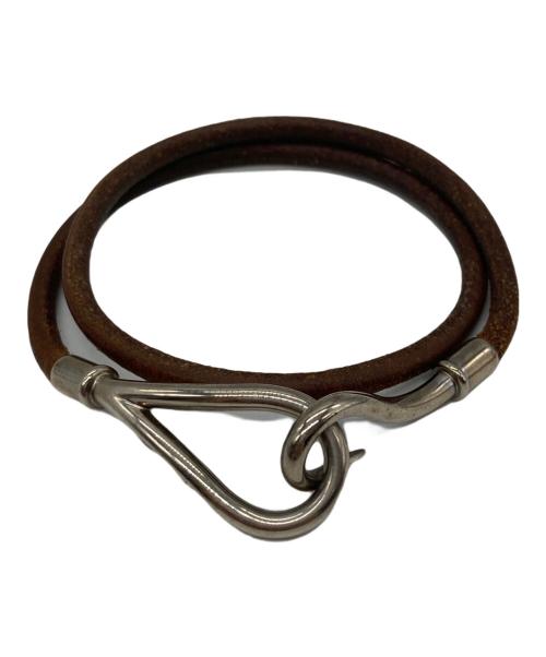 HERMES（エルメス）HERMES (エルメス) ジャンボチョーカー ブラウン×シルバー サイズ:-の古着・服飾アイテム