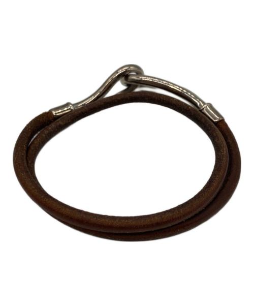 HERMES（エルメス）HERMES (エルメス) ジャンボチョーカー ブラウン×シルバー サイズ:-の古着・服飾アイテム