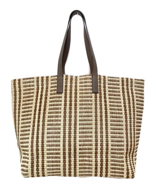 WEEKEND Max Mara（ウィークエンド マックスマーラ）WEEKEND Max Mara (ウィークエンド マックスマーラ) Ottano Raffia Tote Bag ベージュ サイズ:-の古着・服飾アイテム