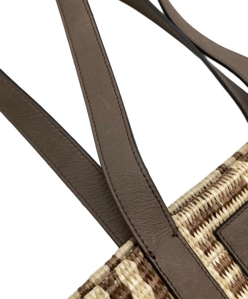 WEEKEND Max Mara（ウィークエンド マックスマーラ）WEEKEND Max Mara (ウィークエンド マックスマーラ) Ottano Raffia Tote Bag ベージュ サイズ:-の古着・服飾アイテム