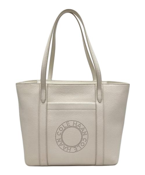COLE HAAN（コールハーン）COLE HAAN (コールハーン) スモール ジップ トップ トートバッグ ホワイト サイズ:-の古着・服飾アイテム