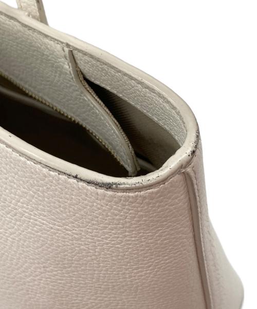 COLE HAAN（コールハーン）COLE HAAN (コールハーン) スモール ジップ トップ トートバッグ ホワイト サイズ:-の古着・服飾アイテム