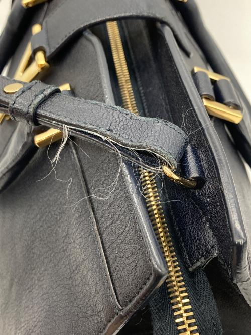 Yves Saint Laurent（イヴサンローラン）Yves Saint Laurent (イヴサンローラン) カバスシックミニ 2WAYバッグ ネイビー サイズ:-の古着・服飾アイテム