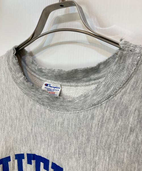 Champion REVERSE WEAVE（チャンピオン リバース ウィーブ）Champion REVERSE WEAVE (チャンピオン リバース ウィーブ) 80s BUTLER UNIVERSITY カレッジロゴ リバースウィーブスウェット グレー サイズ:XLの古着・服飾アイテム
