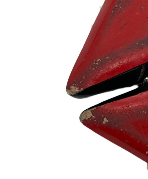 Christian Louboutin（クリスチャン・ルブタン）Christian Louboutin (クリスチャン・ルブタン) スタッズ ポインテッドトゥ エナメル ヒールパンプス ブラック サイズ:37の古着・服飾アイテム