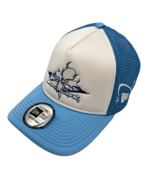 New Era（ニューエラ）New Era (ニューエラ) RAVERACERS (レイヴ・レイサーズ) gucci maze (グッチメイズ) メッシュキャップ ホワイト×ブルー サイズ:-の古着・服飾アイテム