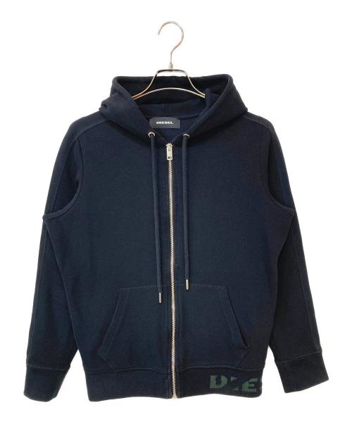 DIESEL（ディーゼル）DIESEL (ディーゼル) ジップパーカー ブラック サイズ:Sの古着・服飾アイテム