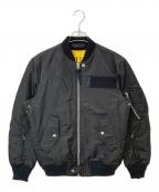 DIESELディーゼル）の古着「J-TANKER ボンバージャケット」｜ブラック