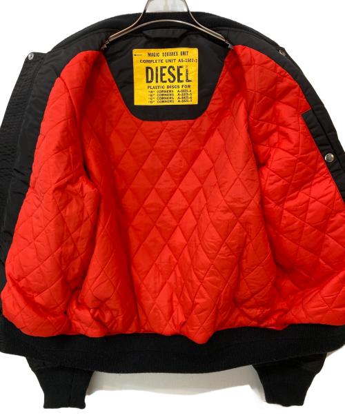 DIESEL（ディーゼル）DIESEL (ディーゼル) J-TANKER ボンバージャケット ブラック サイズ:Sの古着・服飾アイテム