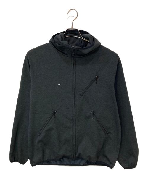 POST O'ALLS（ポストオーバーオールズ）POST O'ALLS (ポストオーバーオールズ) 3601 EZ HOODIE PJ1 / poly jersey charcoal heather サイズ:XLの古着・服飾アイテム
