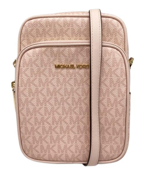 MICHAEL KORS（マイケル・コース）MICHAEL KORS (マイケルコース) Jet Set Travel Medium Logo Crossbody Bag ピンク サイズ:-の古着・服飾アイテム