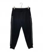 MONCLERモンクレール）の古着「PANTALONE ロゴ サイドライン ライトウェイト スウェット イージー パンツ」｜ブラック