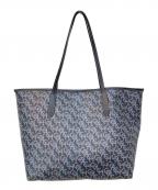 COACHコーチ）の古着「シティ トート・シグネチャー モノグラム プリント」｜ブルー