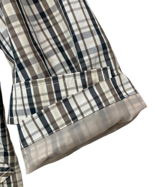 LOUNIE（ルーニー）LOUNIE (ルーニー) チェック柄トレンチコート マルチカラー サイズ:Sの古着・服飾アイテム