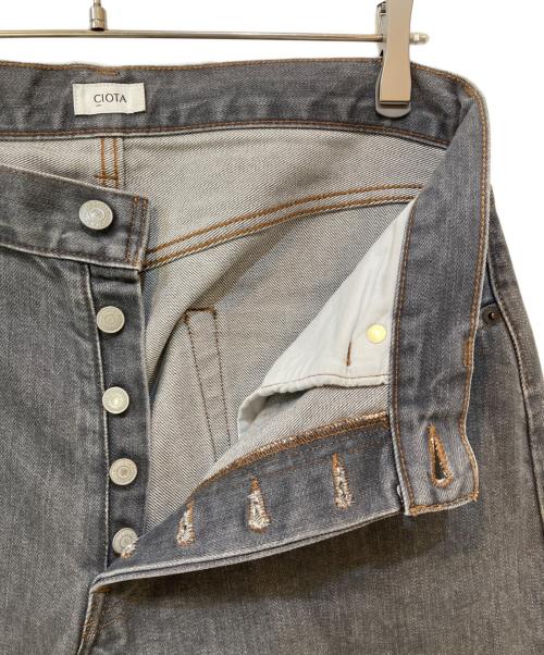 CIOTA（シオタ）CIOTA (シオタ) 本藍スビンコットン13.5ozストレートデニム ブラック サイズ:32の古着・服飾アイテム