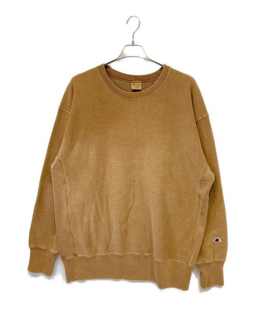 Champion REVERSE WEAVE（チャンピオン リバース ウィーブ）Champion REVERSE WEAVE (チャンピオン リバース ウィーブ) クルーネックスウェット ブラウン サイズ:XLの古着・服飾アイテム