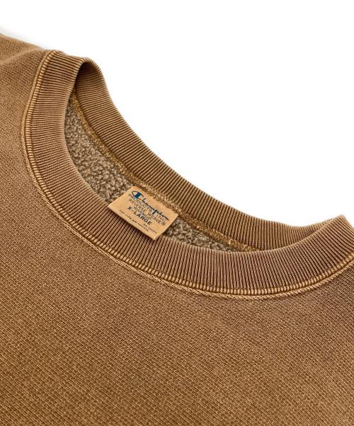 Champion REVERSE WEAVE（チャンピオン リバース ウィーブ）Champion REVERSE WEAVE (チャンピオン リバース ウィーブ) クルーネックスウェット ブラウン サイズ:XLの古着・服飾アイテム