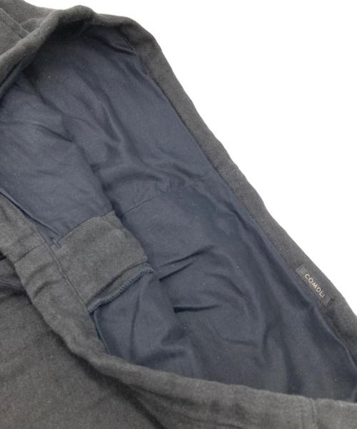 COMOLI（コモリ）COMOLI (コモリ) リネン起毛 ドローストリングパンツ ブラック サイズ:1の古着・服飾アイテム