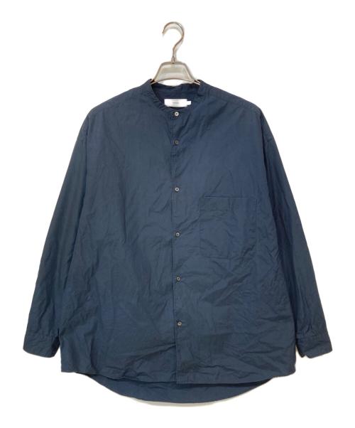 Graphpaper（グラフペーパー）Graphpaper (グラフペーパー) BROAD OVERSIZED L/S BAND COLLAR SHIRT グレー サイズ:Fの古着・服飾アイテム