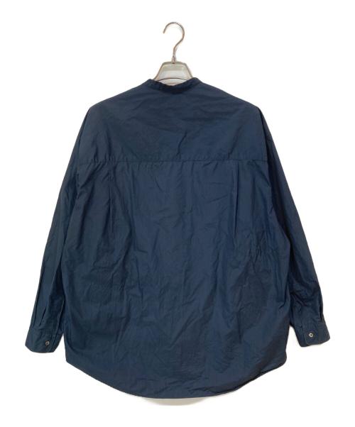 Graphpaper（グラフペーパー）Graphpaper (グラフペーパー) BROAD OVERSIZED L/S BAND COLLAR SHIRT グレー サイズ:Fの古着・服飾アイテム