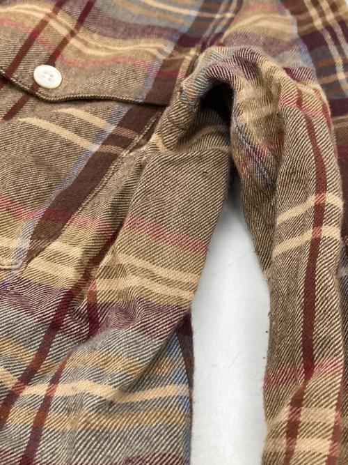 POLO RALPH LAUREN（ポロ・ラルフローレン）POLO RALPH LAUREN (ポロ・ラルフローレン) ウエストベルトチェックシャツワンピース ベージュの古着・服飾アイテム