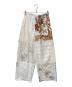 freada（フリーダ）の古着「アソートデザインヴィンテージパッチワーク刺繍パンツ」｜ホワイト
