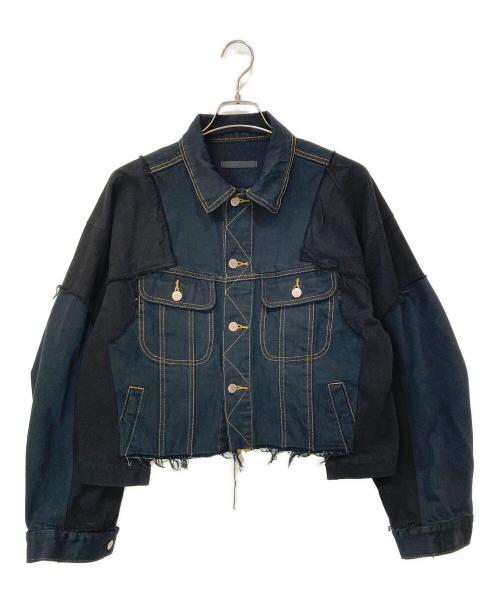 QUIITO（キイト）QUIITO (キイト) PT DENIM JK ブラック サイズ:Fの古着・服飾アイテム